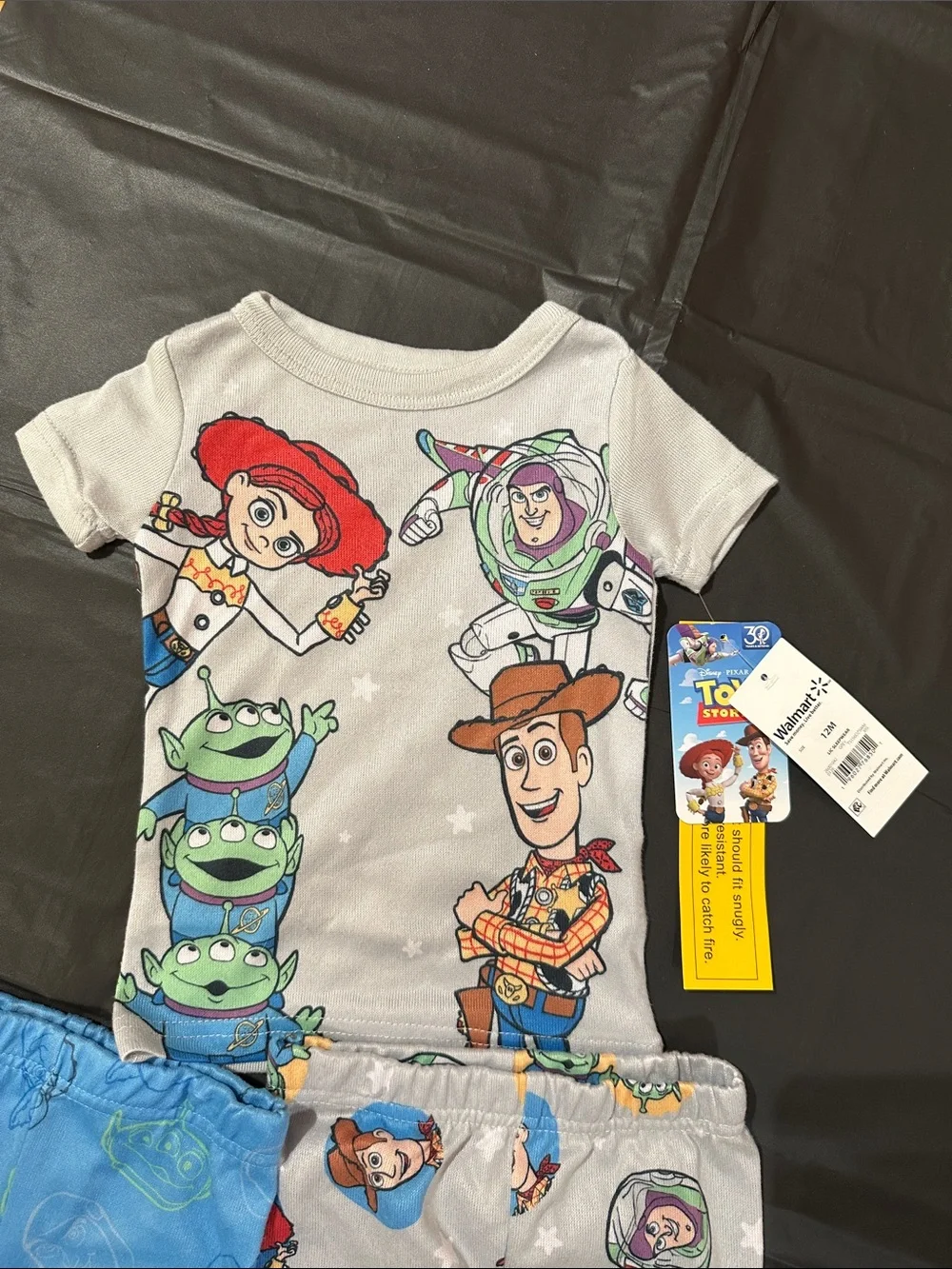 Disney Toy Story Toddler Pajama Set - Gray, Blue, Red